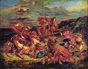Eugene Delacroix Lion Hunt USA oil painting artist